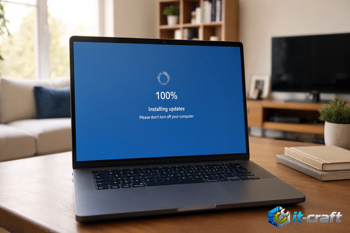 Что делать, если зависла установка обновлений Windows на 100% и система не перезагружается